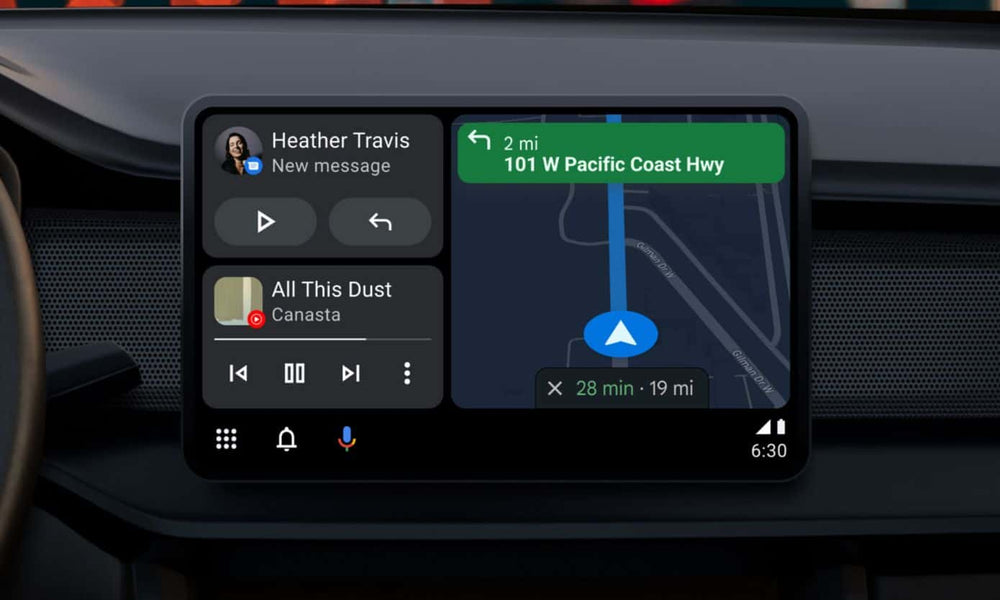 android auto maps dark mode