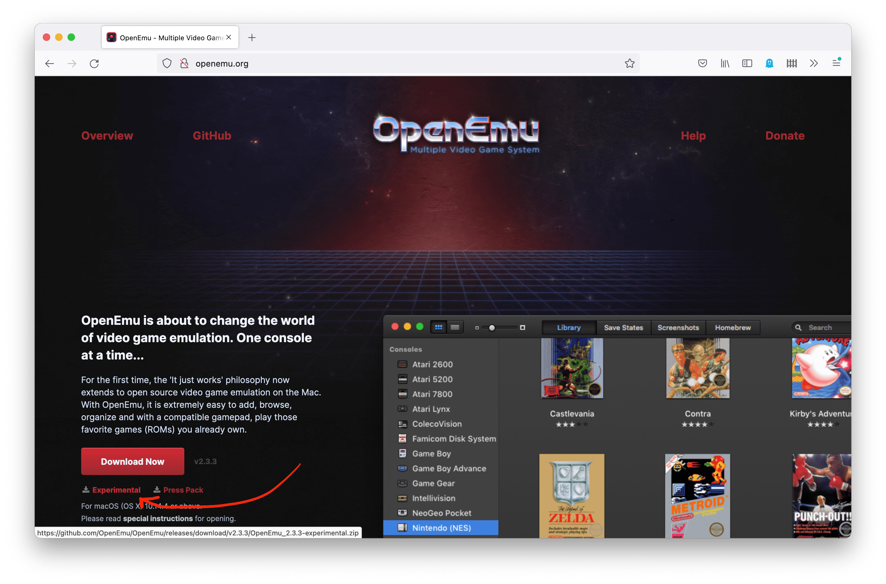 openemu macos arm64 mame core