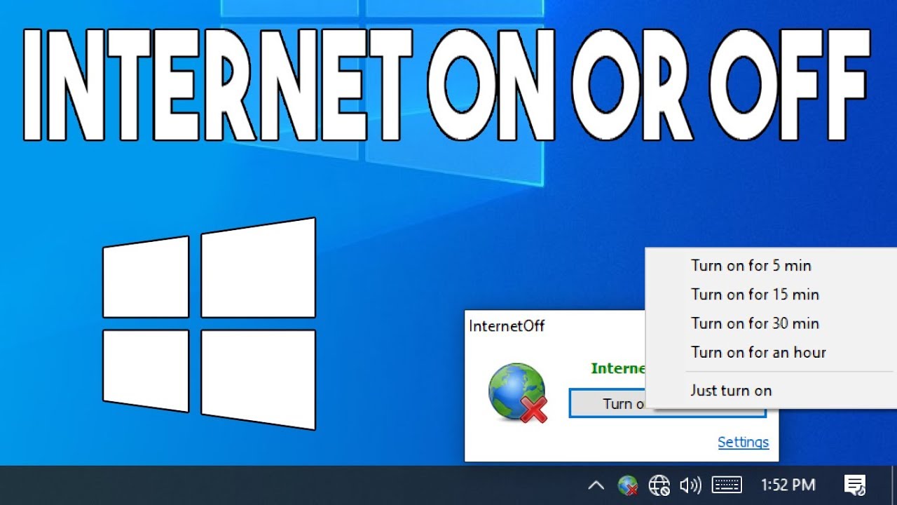 InternetOff: How to Quickly Toggle Your Internet Connection on Windows