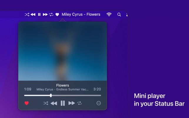 Top Status Bar Music Player for Mac: Stream & Control Music Directly from the Menu