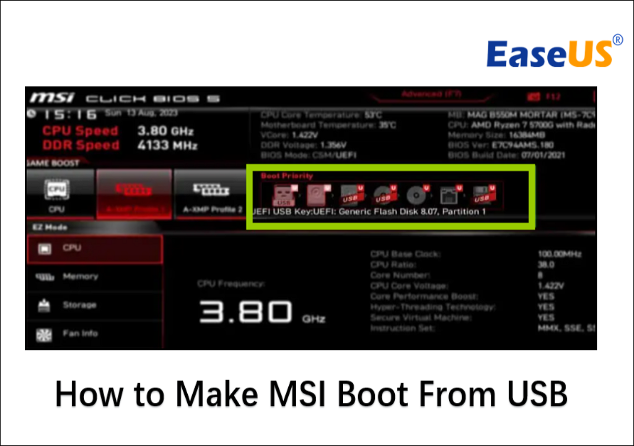 Booting Windows 10 from USB in MSI Click BIOS 5: Easy Instructions