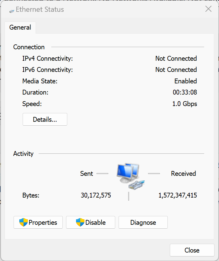 Resolve The Network List Manager Reports No Connectivity to the Internet on Windows