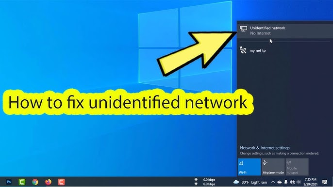 How to Fix Unidentified Network No Internet Access on Windows