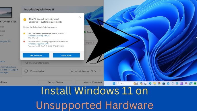 install windows 11 23h2 on unsupported hardware