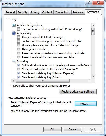 Step-by-Step Guide to Reset Internet Explorer Settings to Default