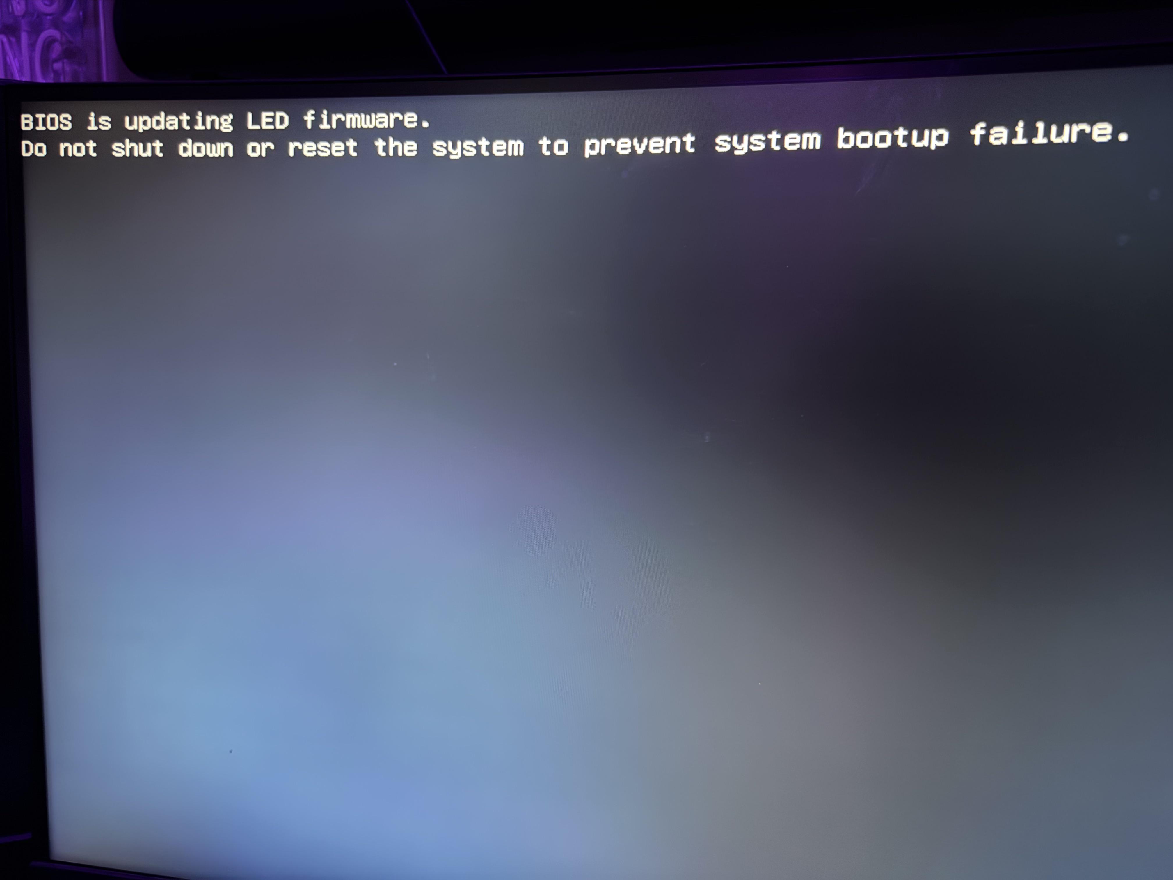 BIOS is Updating LED Firmware: What to Do If It Stays Stuck