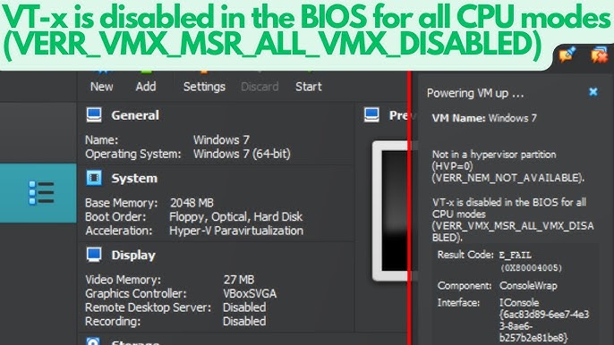 Troubleshooting VMX Disabled by BIOS: Solutions & Tips