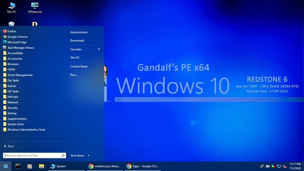 gandalf's windows 11 pe