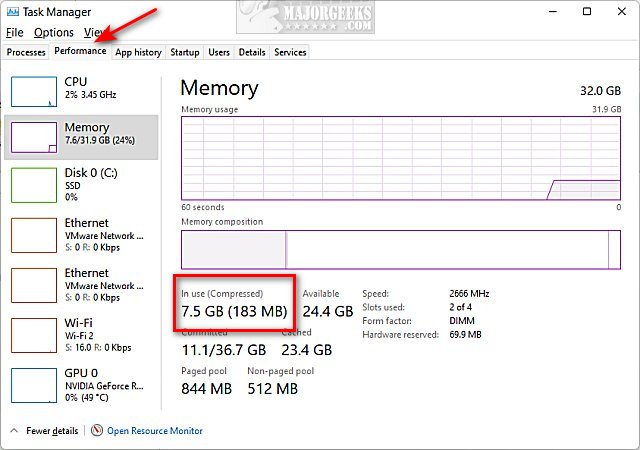 How to Enable or Disable Windows Compressed Memory in Windows 10/11