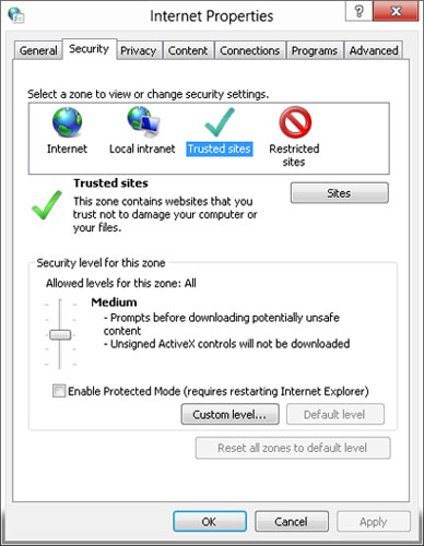 How to Customize Internet Zone Security Settings in Internet Explorer