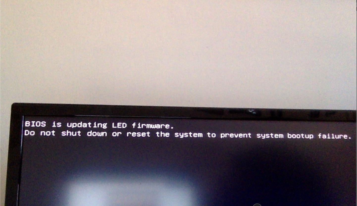 BIOS is Updating LED Firmware: What to Do If It Stays Stuck