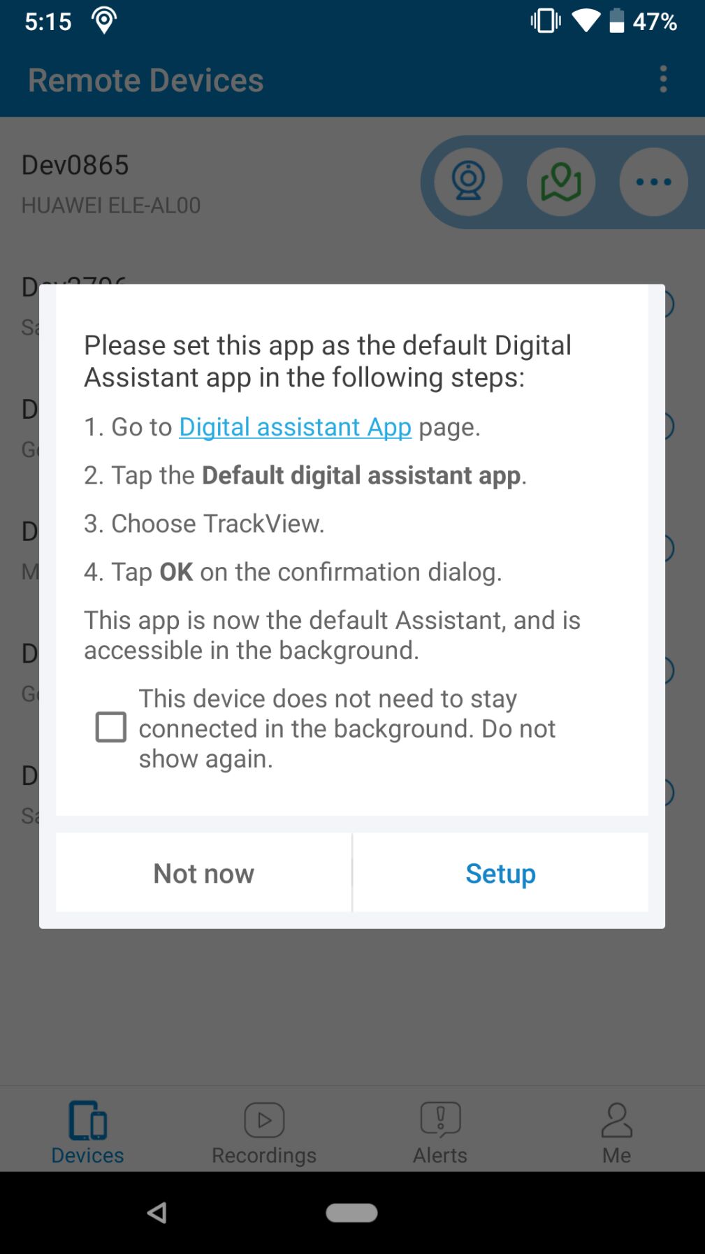 Rearrange TrackView Android Devices: How to Change the Order of Remote Devices.