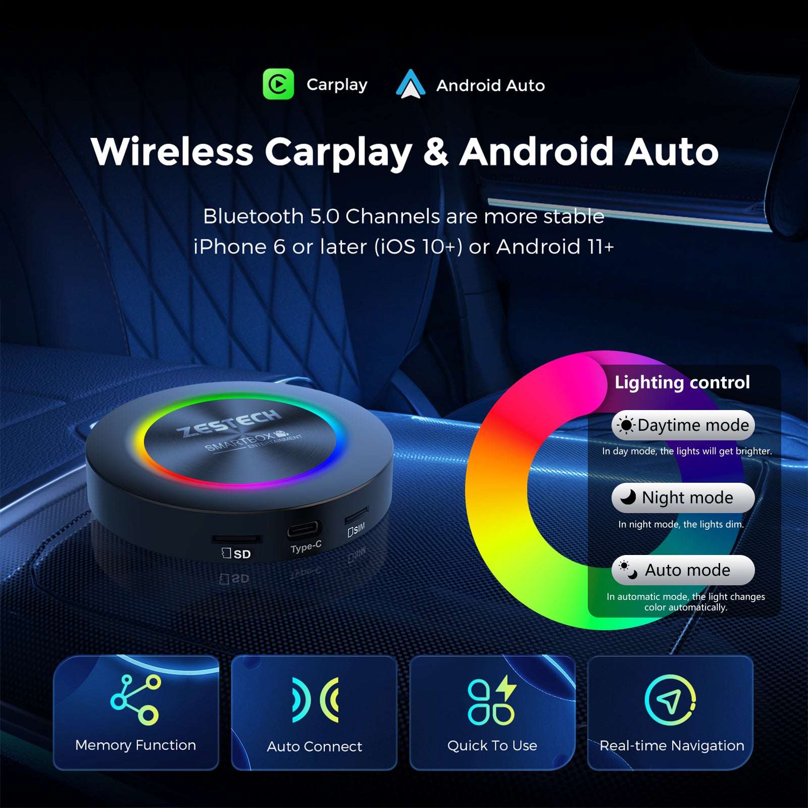 Used android box zestech dx265 for sale: Upgrade your cars entertainment system.