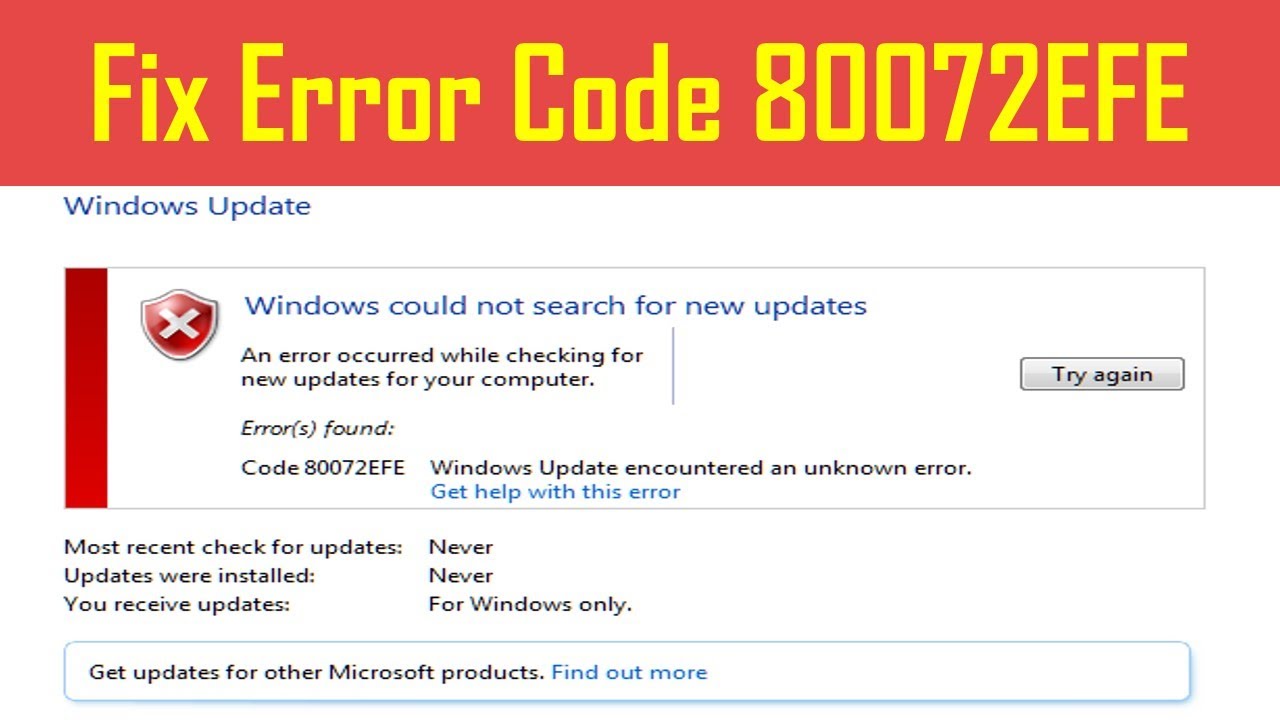 Easy Guide: Fix Windows Could Not Search for New Updates Issue Now