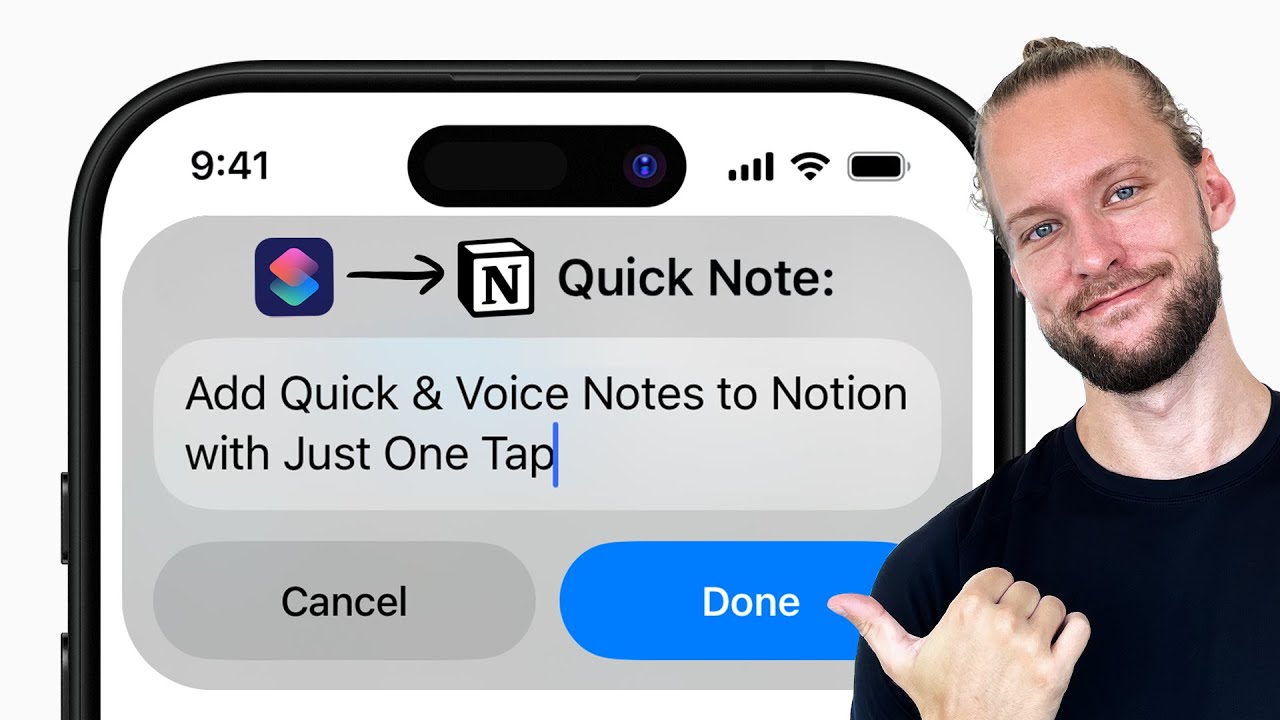 iOS Shortcut for Notion Quick Note: Simple Setup Guide