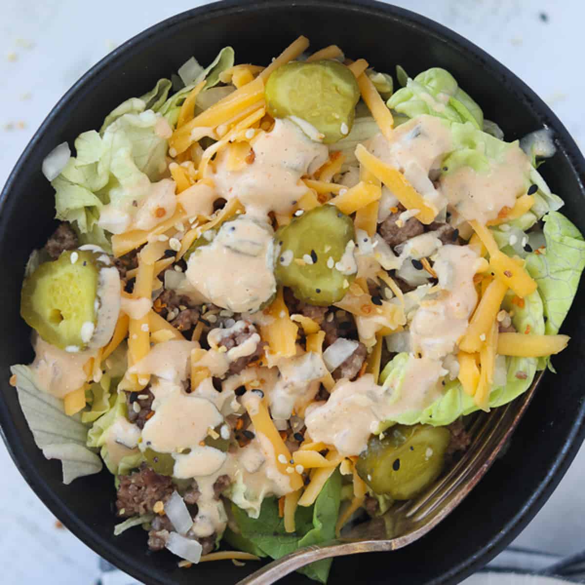 Big Mac in a Bowl: Quick and Simple Healthy Recipe