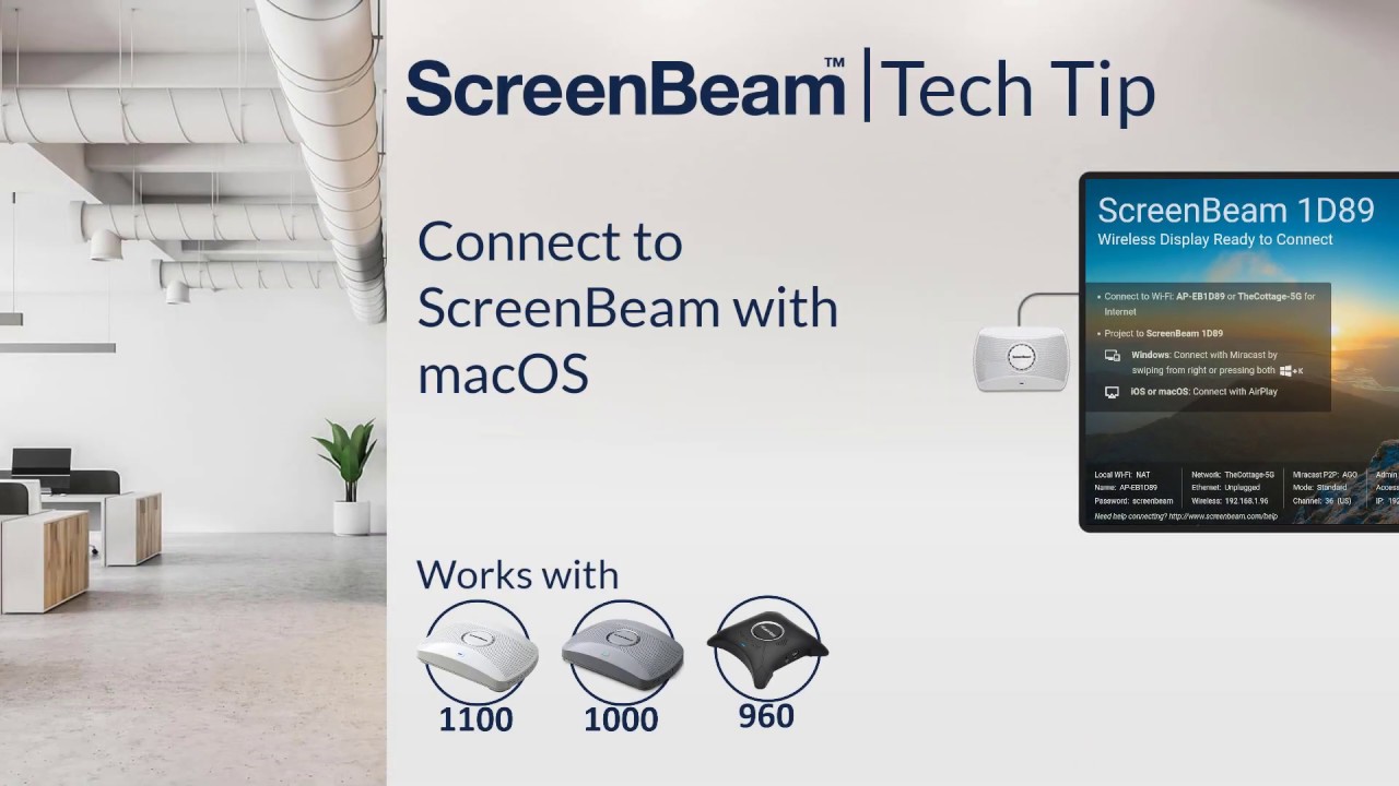 Mac Computer Connected to ScreenBeam: Fix Common Problems in Minutes!