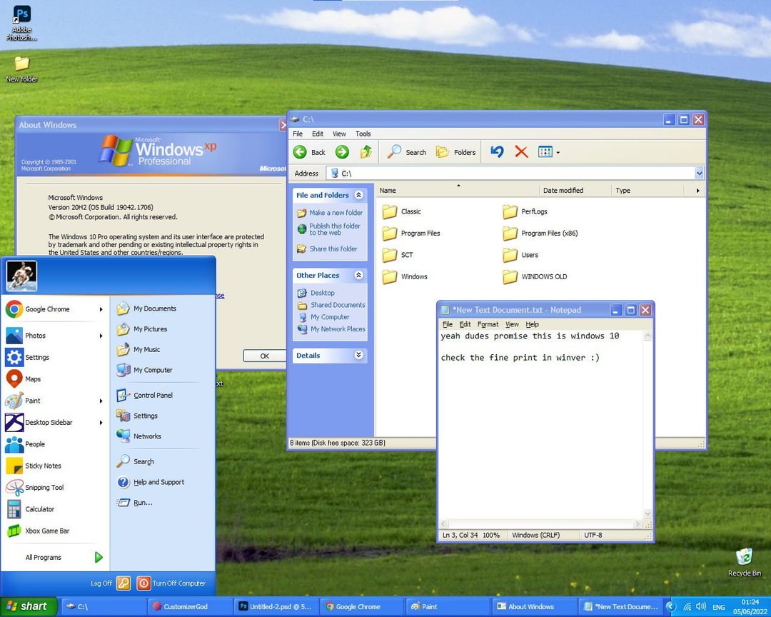 Get the perfect look: How to modify your Windows XP window border.