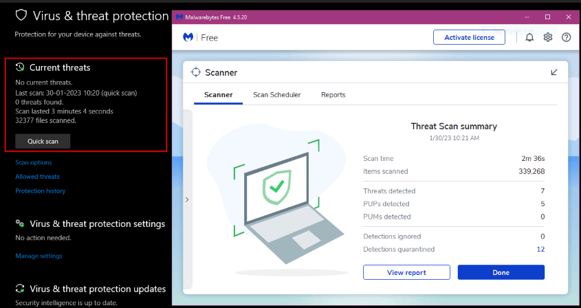 Is Windows Defender Enough? Or Do You Need Malwarebytes Too?