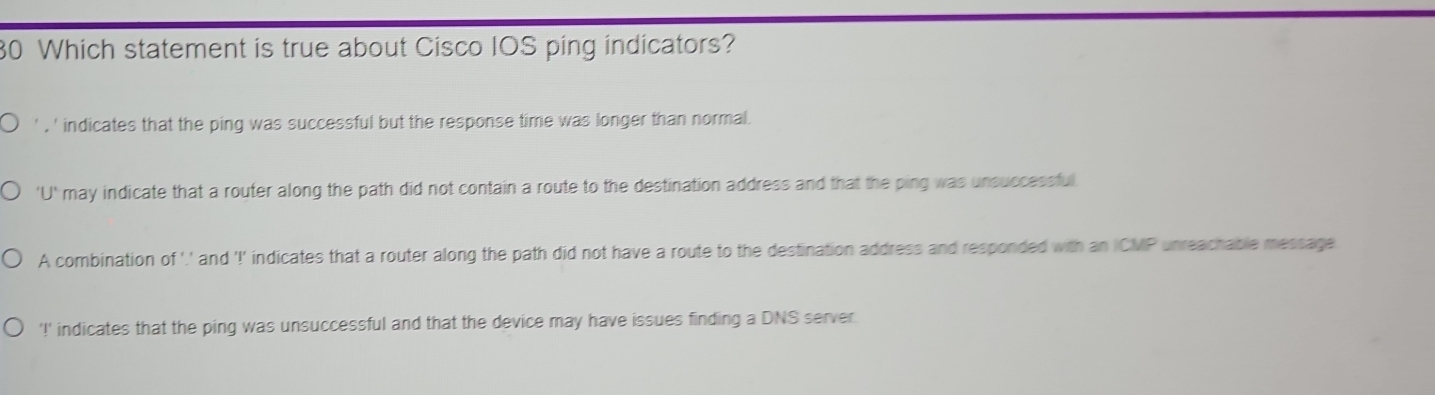 Cisco IOS Ping Indicators Explained: Whats the Truth?